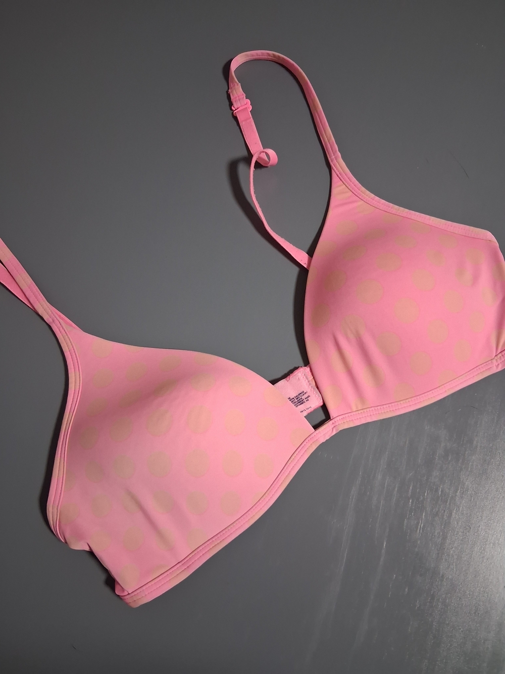 2 Bras For $20 Lightweight Unlined Pink Polka Dot T-Shirt Bra with Molded Cups